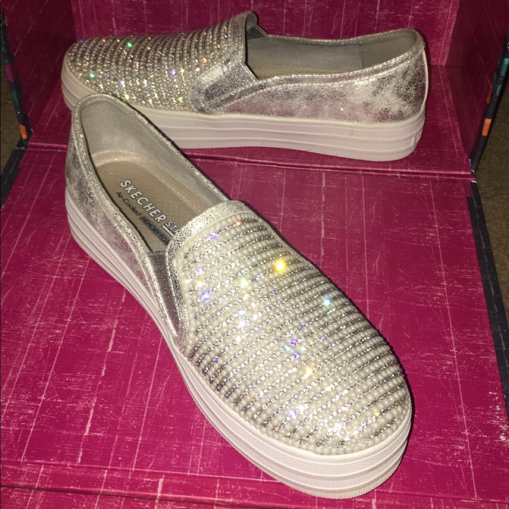Women’s Sketchers- sparkle slip on sneakers